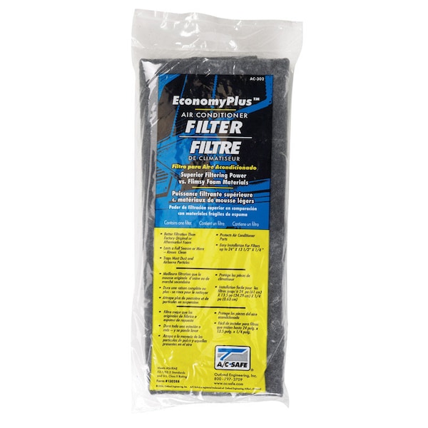 Outland Engineering AC-Safe EconomyPlus 15 in. W X 24 in. H X 1/4 in. D Polyester 17 MERV Air Conditioner Filter 1 pk AC-302 - main